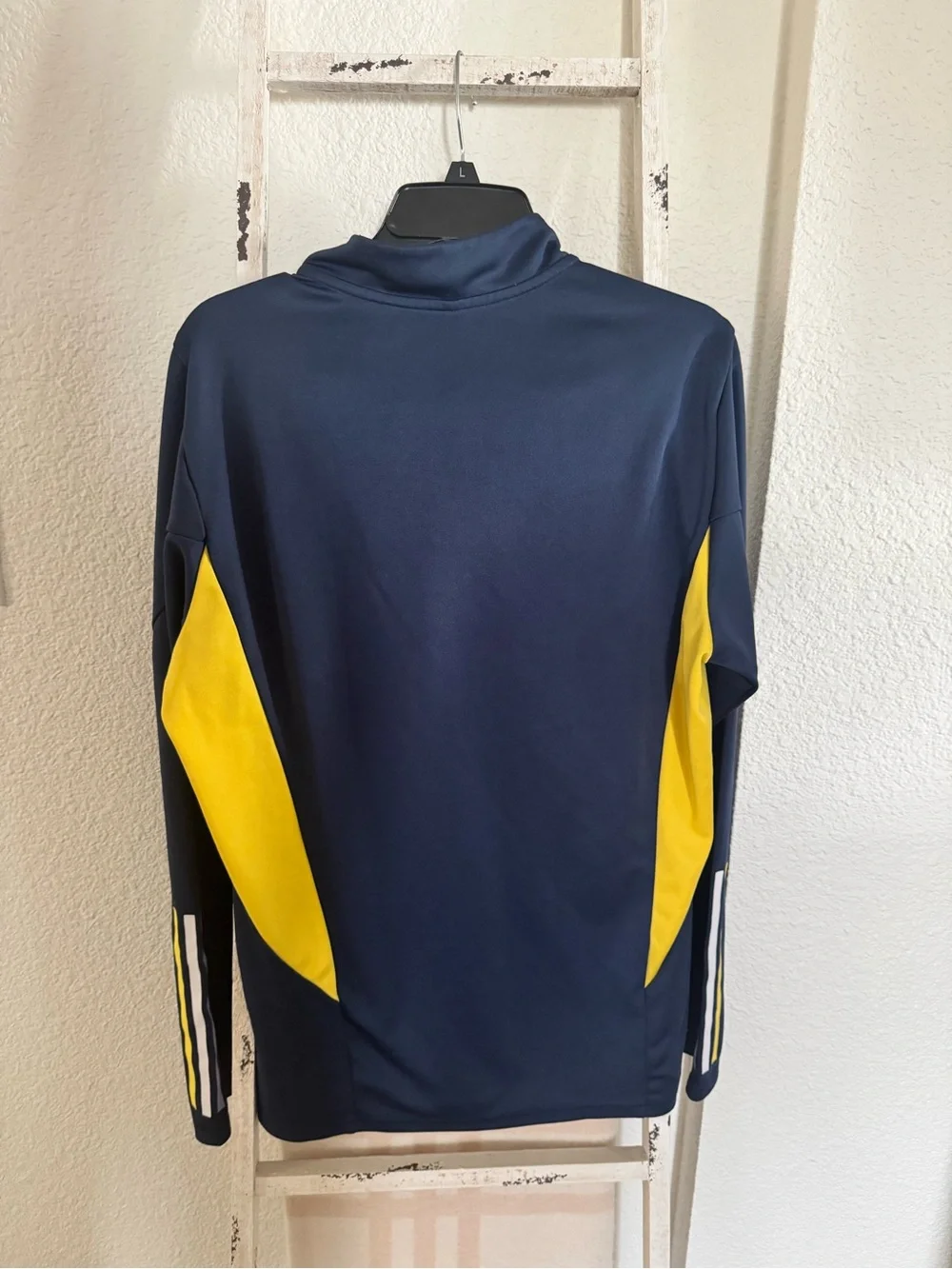 Adidas Real Madrid Emirates Quarter Zip Long Sleeve Men’s Training Top Size XL